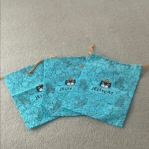 Jellycat Turquoise Kids Drawstring Bag